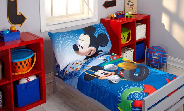 Disney Mickey Mouse Adventure Day 4 Piece Toddler Bedding pertaining to proportions 2000 X 2000