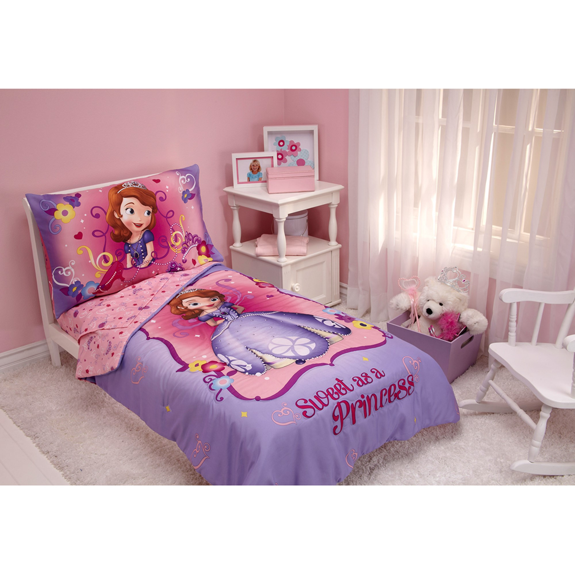 Disney Sofia The First 3pc Toddler Bedding Set With Bonus Matching Pillow Case for size 2000 X 2000