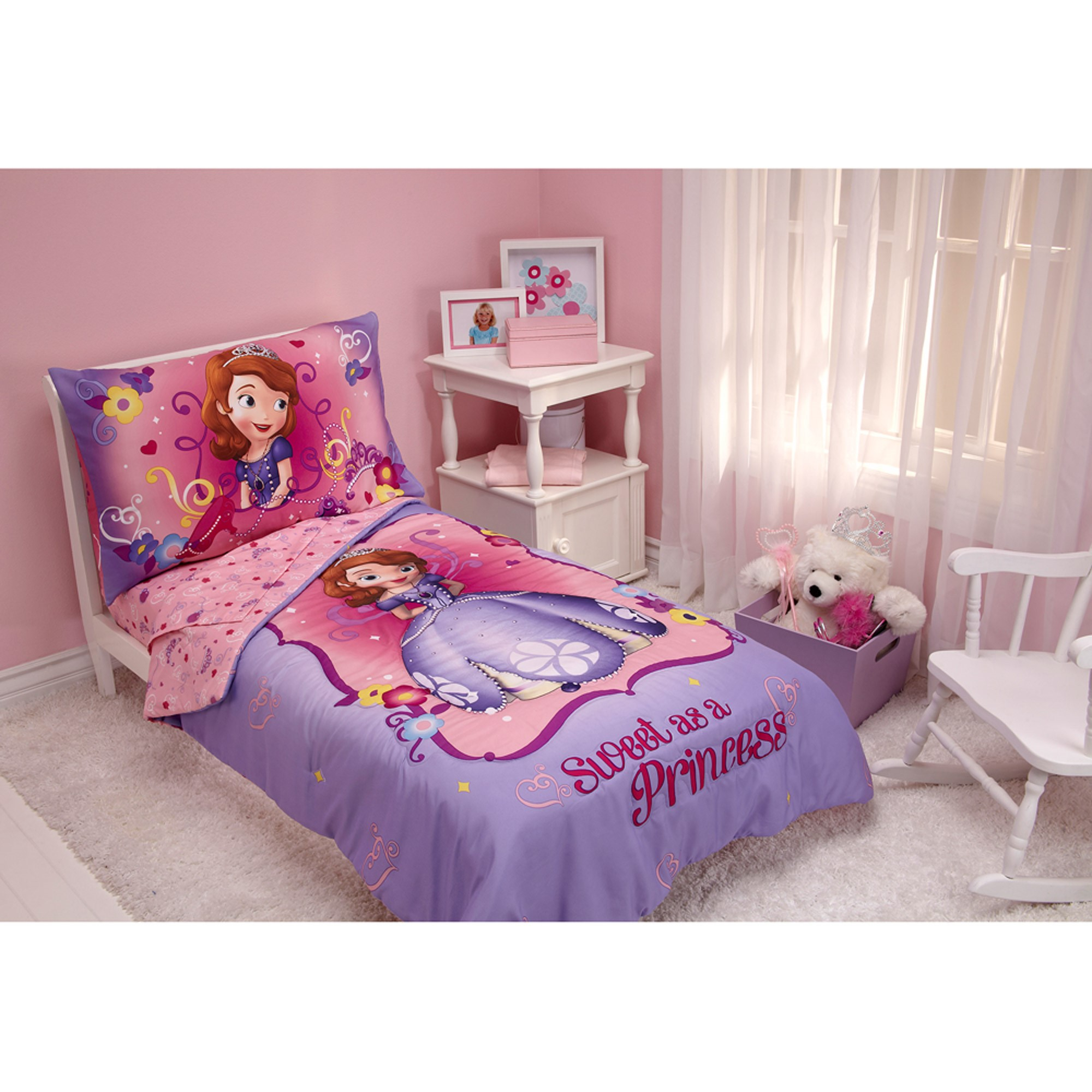 Disney Sofia The First 3pc Toddler Bedding Set With Bonus Matching Pillow Case in proportions 2000 X 2000