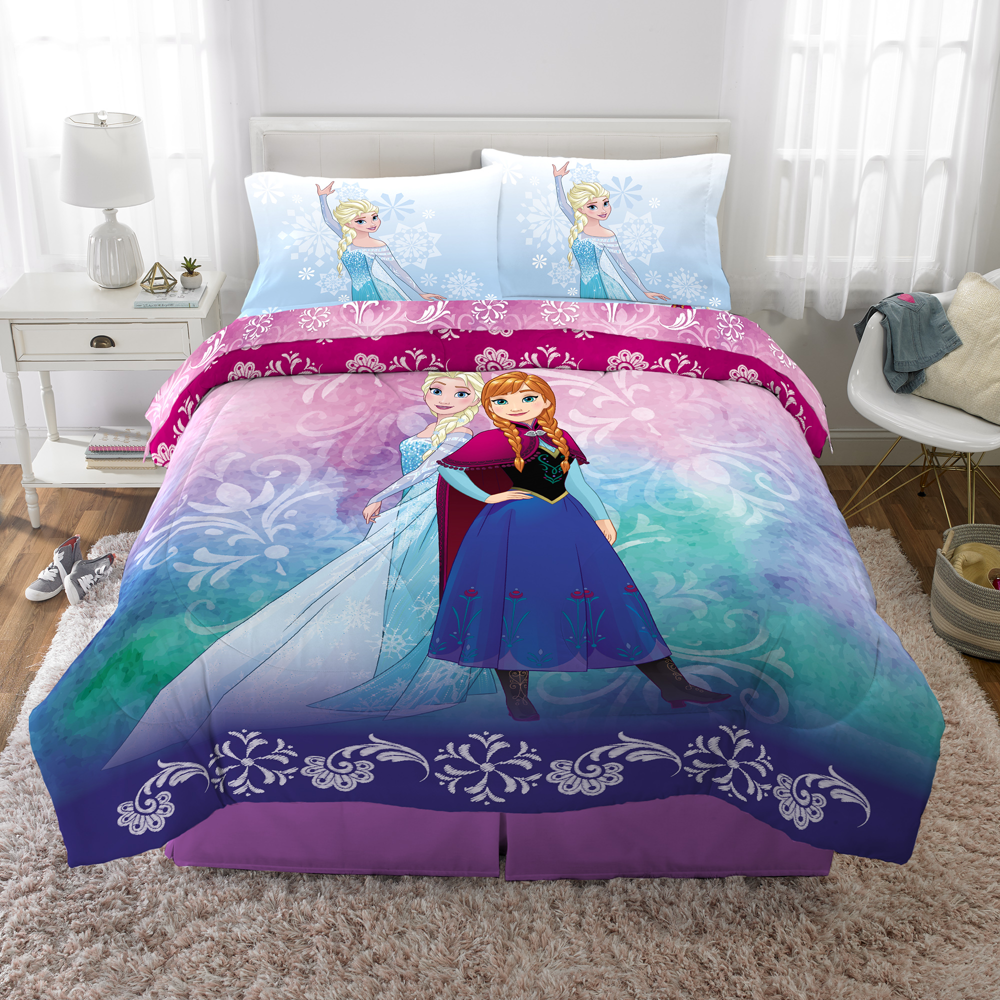 Disneys Frozen Bed In A Bag Kids Bedding Set Nordic Frost throughout size 2000 X 2000