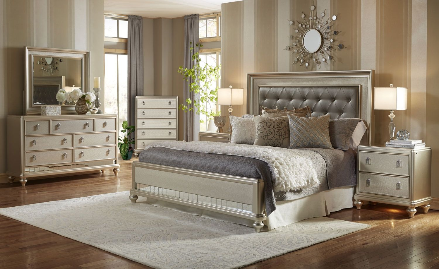 Diva 8 Piece Queen Bedroom Package Interiors Bedrooms intended for dimensions 1500 X 919