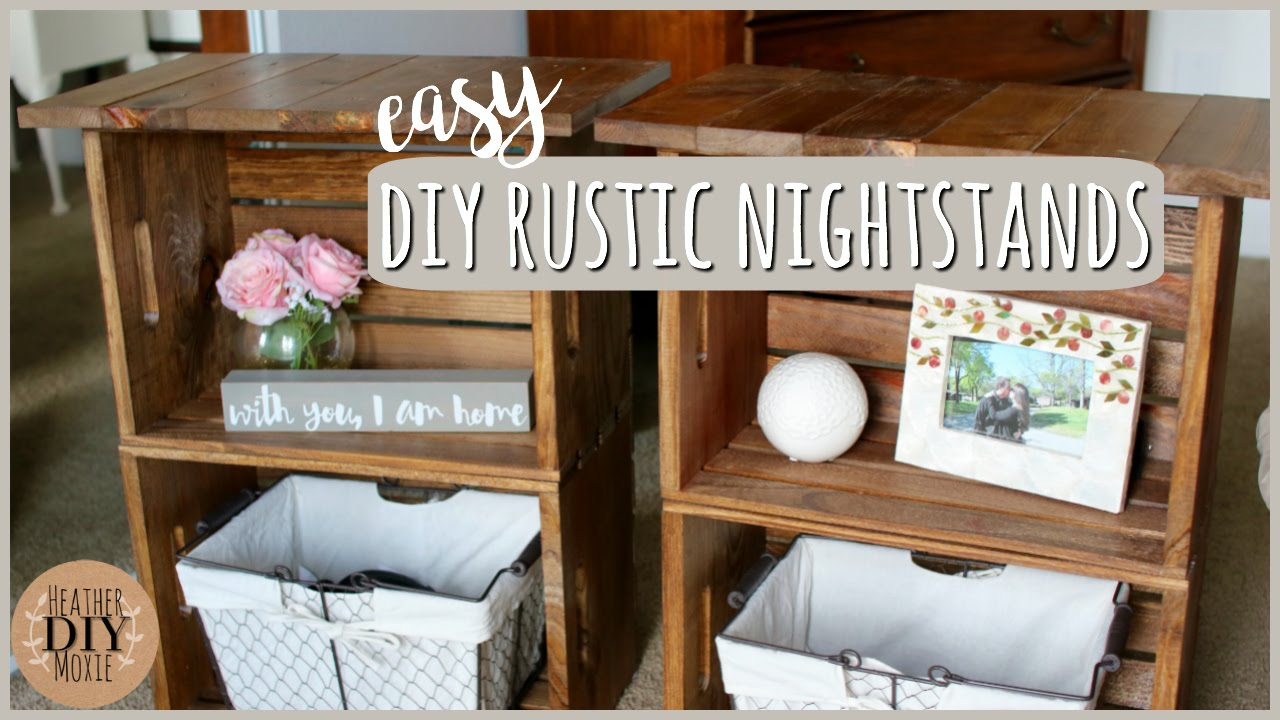 Diy Bedroom Furniturerustic Nightstands with regard to dimensions 1280 X 720