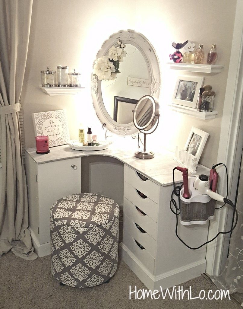 Diy Makeup Vanity Dream Home Ideas In 2019 Makeup Rooms Room within dimensions 806 X 1024