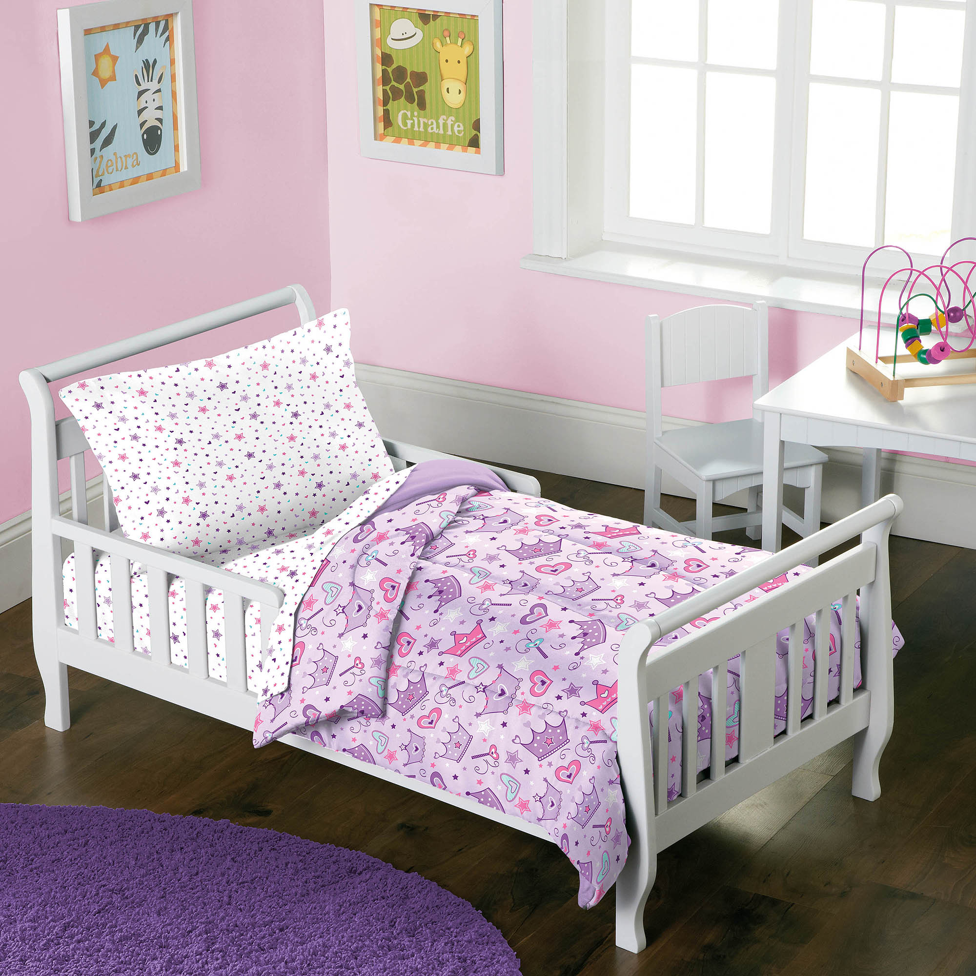 Dream Factory Stars Crowns 4 Piece Toddler Bed In A Bag Bedding Set regarding size 2000 X 2000