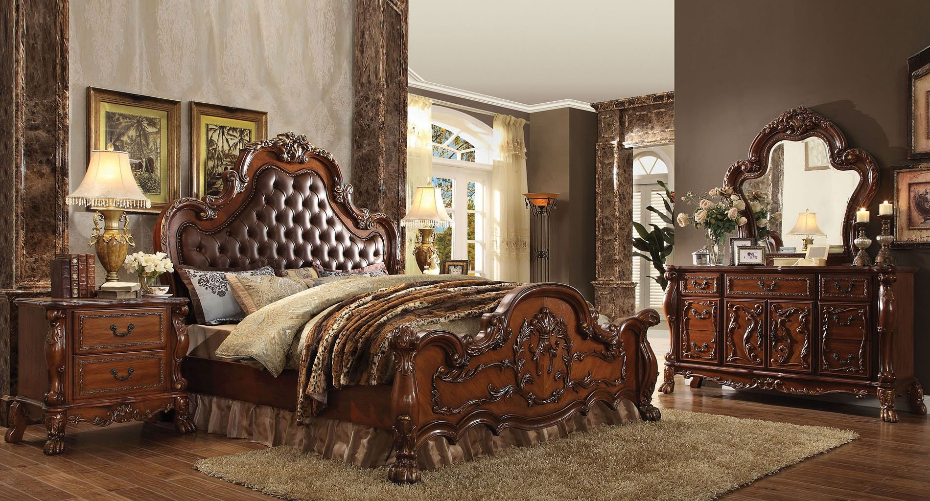 Dresden Tufted Panel Bedroom Set intended for sizing 1900 X 1024