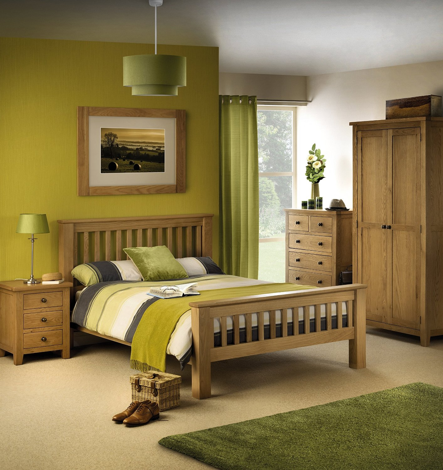 Dublin Solid Waxed Oak Bedroom Furniture throughout dimensions 1413 X 1500