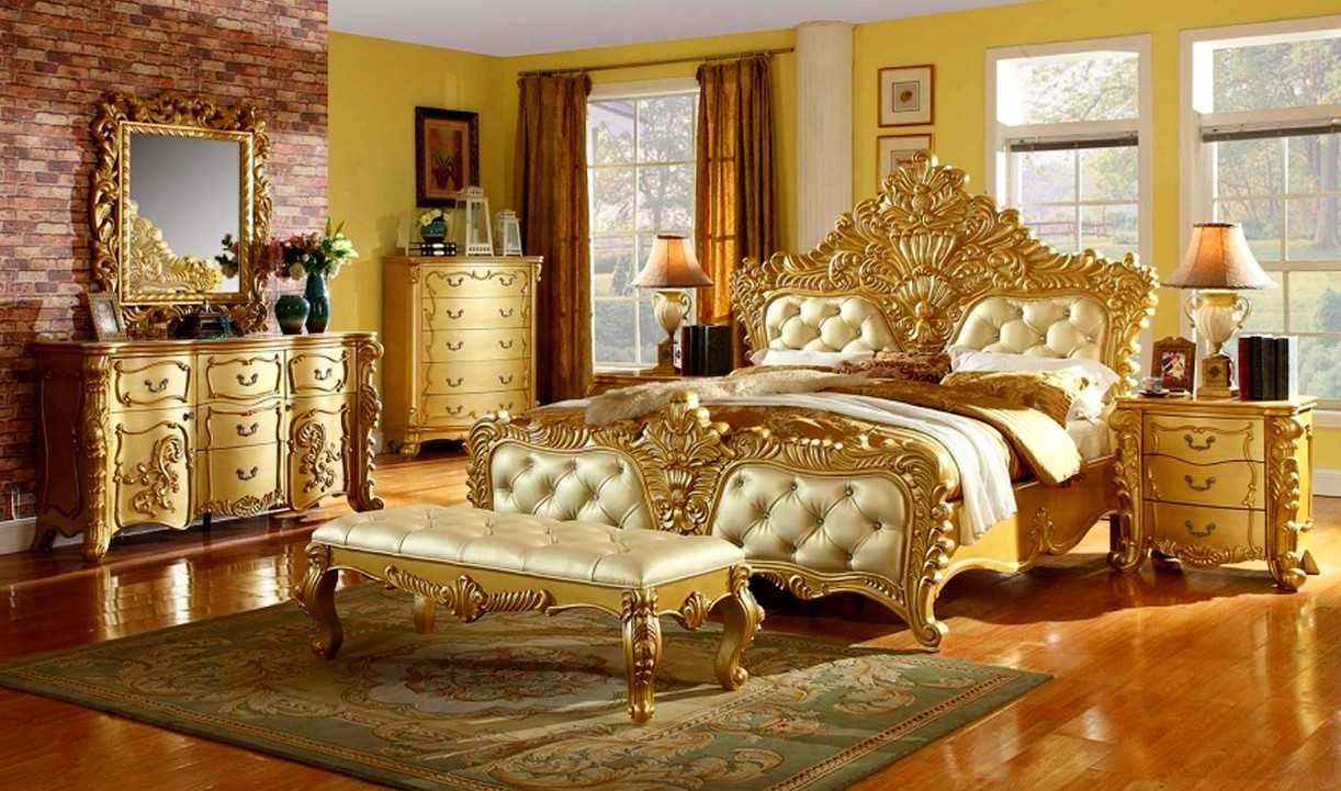 Elegant Gold Bedroom Furniture Set Idea Nice Fresh In Interior regarding measurements 1222 X 721