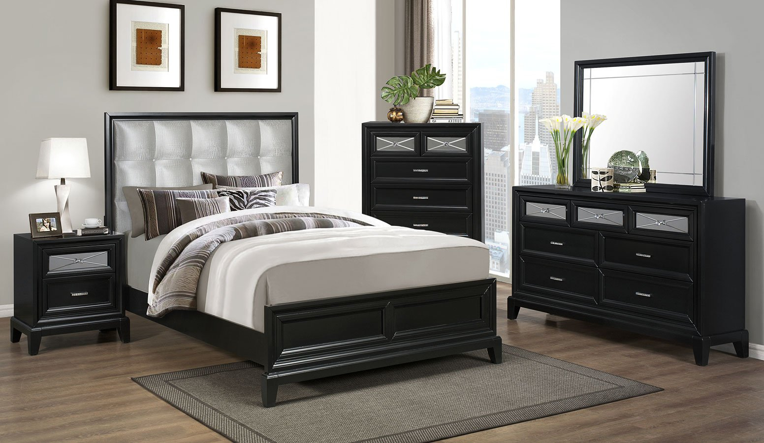 Elise Panel Bedroom Set Crown Mark Furniture Furniturepick with sizing 1552 X 900