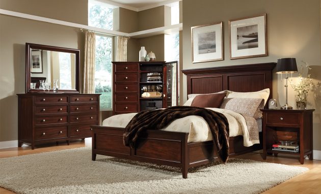 Ellsworth 4 Piece King Bedroom Set Cherry in sizing 1500 X 1092