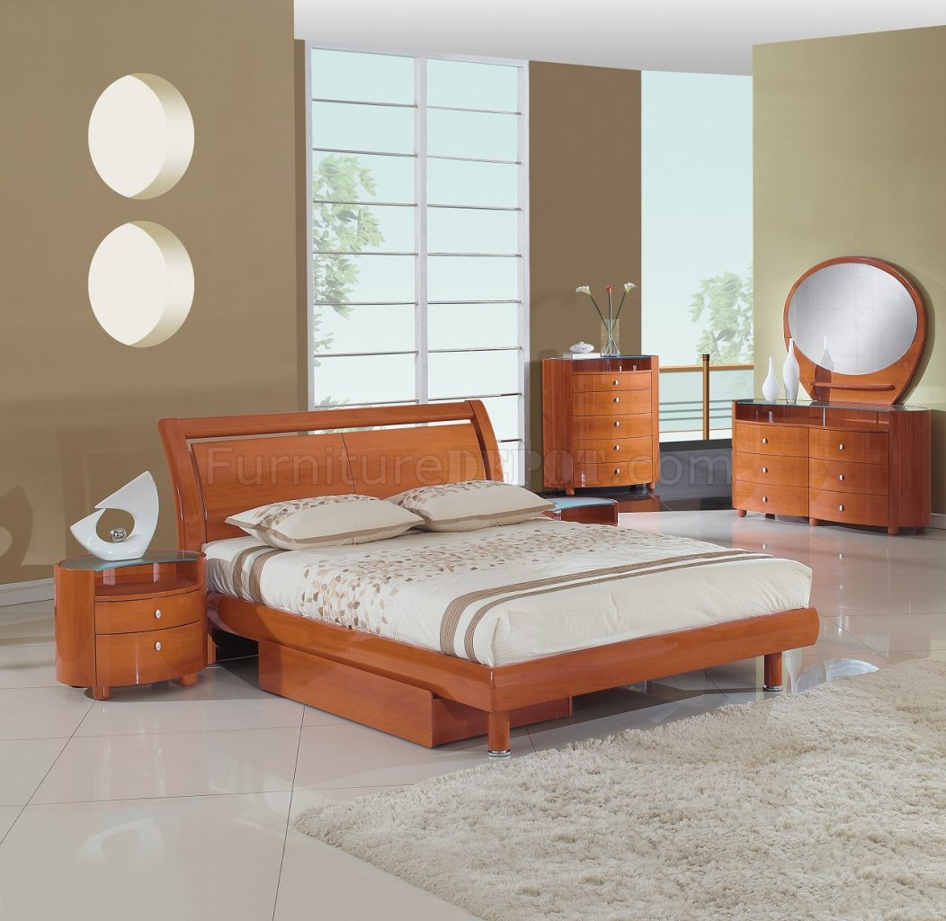 Emily Bedroom In Cherry Global Furniture Usa Woptions inside proportions 1052 X 1024