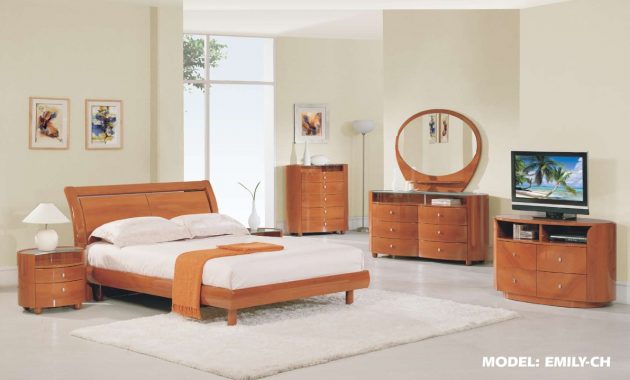 Emily Bedroom Set In Cherry Finish Global Furniture for proportions 1191 X 737