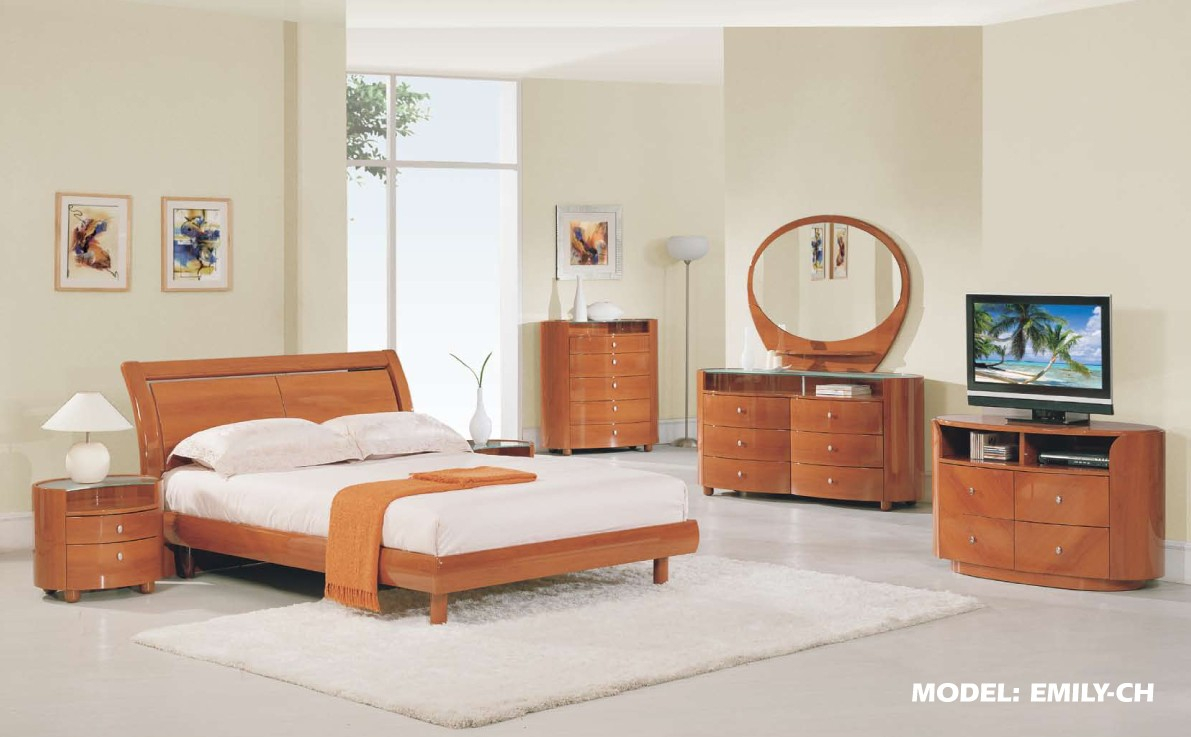 Emily Bedroom Set In Cherry Finish Global Furniture for proportions 1191 X 737