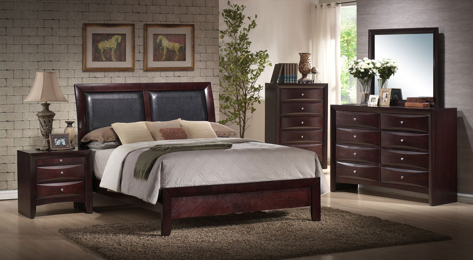 Emily Sleigh Bedroom Set Espresso pertaining to dimensions 1634 X 900