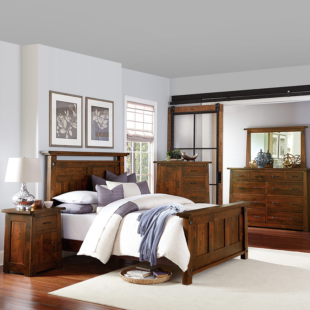 Encada Amish Bedroom Set with regard to sizing 1000 X 1000