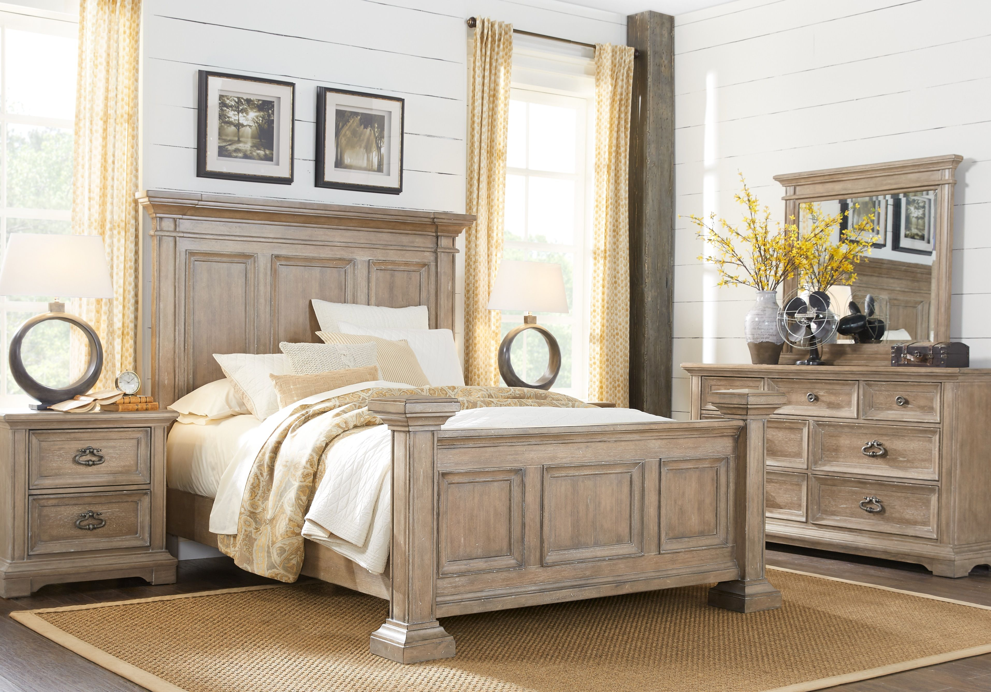 Eric Church Highway To Home Arrow Ridge Hickory 7 Pc Queen Bedroom pertaining to proportions 3827 X 2675