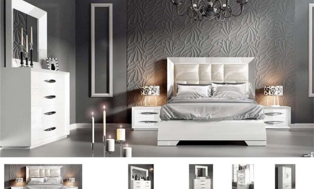 Esf Carmen Bedroom Set In White inside proportions 1100 X 784