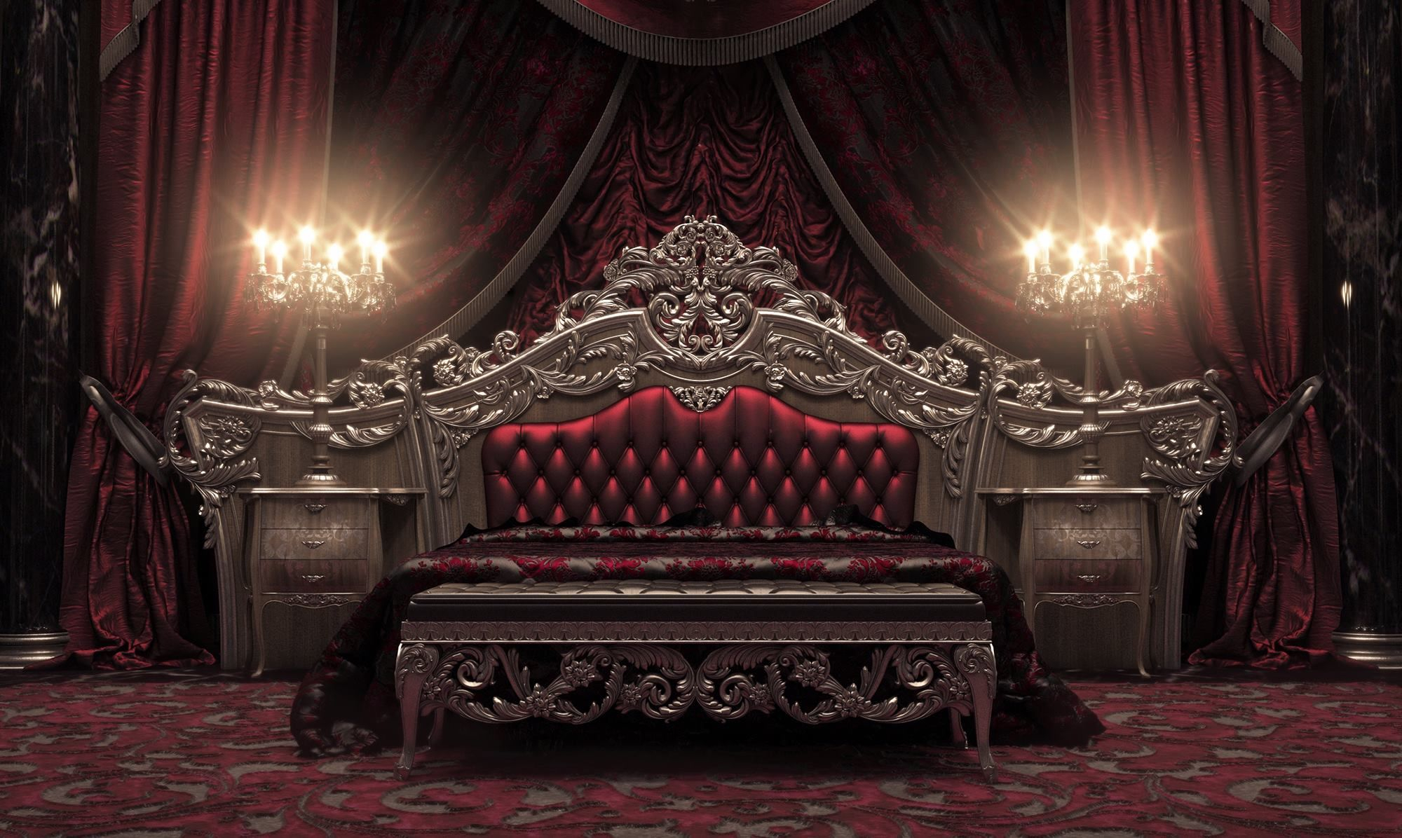 European Style Luxury Carved Bedroom Set Top And Best Italian regarding size 2000 X 1196