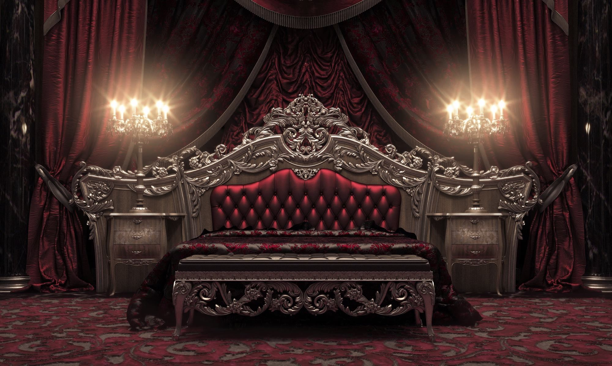 European Style Luxury Carved Bedroom Set Top And Best Italian with proportions 2000 X 1196