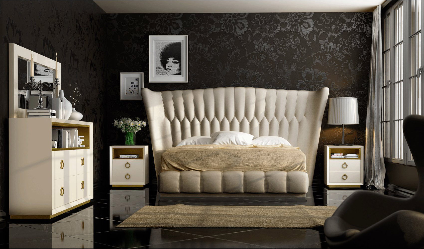 Exclusive Leather Platform Bedroom Furniture Sets in measurements 1700 X 1000