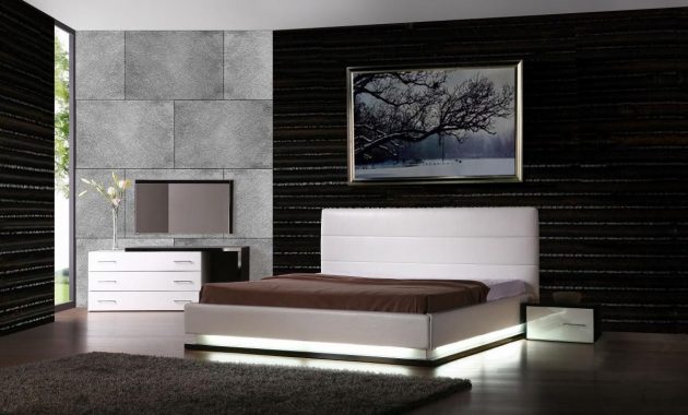 Exotic Leather Modern Contemporary Bedroom Sets Feat Light Master inside proportions 1200 X 824