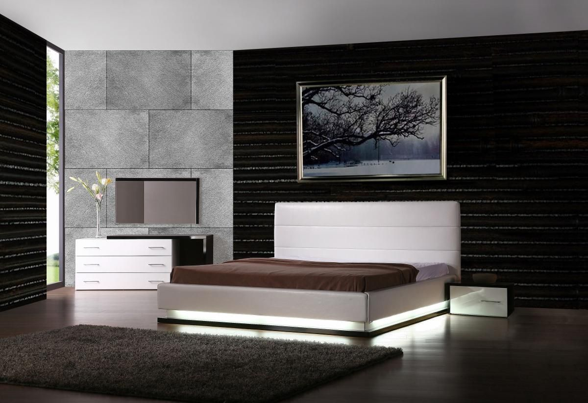 Exotic Leather Modern Contemporary Bedroom Sets Feat Light Master intended for dimensions 1200 X 824