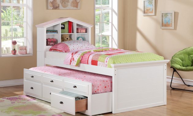 F9223 Cat19p100 Twin Bed Wtrundle Wht in dimensions 1200 X 800