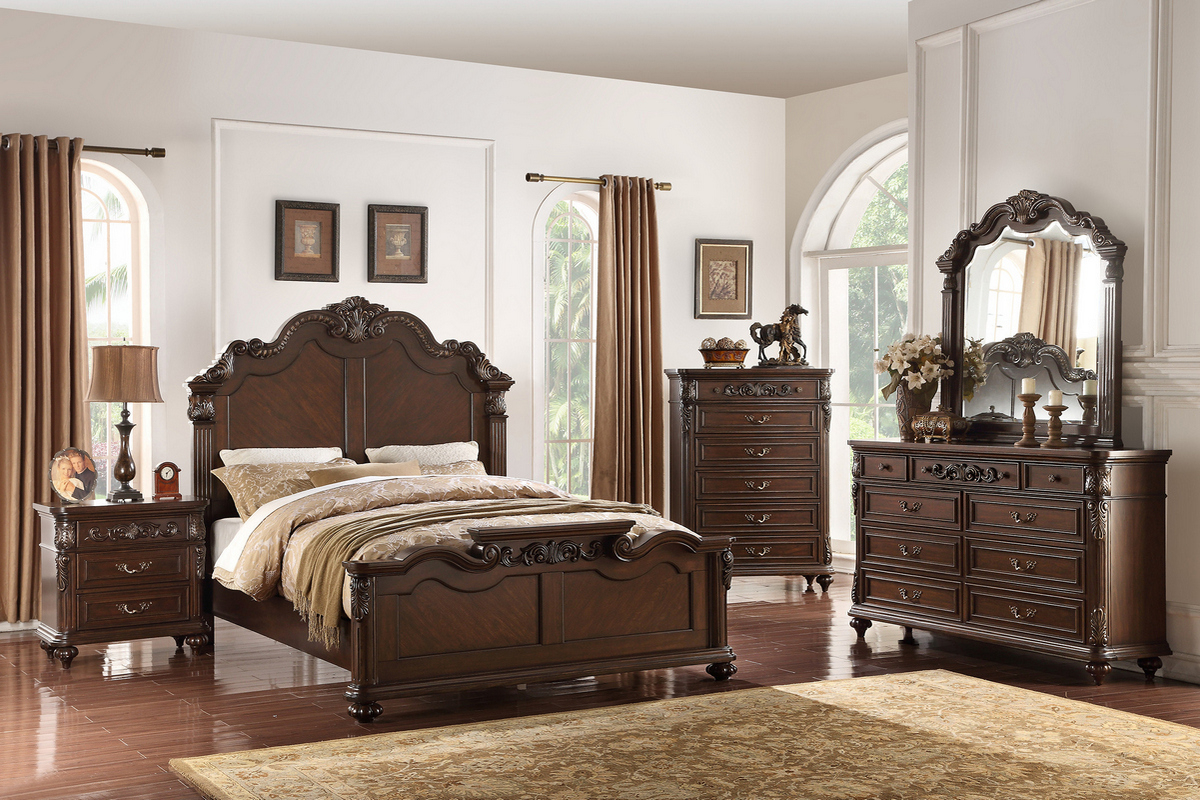 F9385 King 5pc Bedroom Set 5pc intended for dimensions 1200 X 800