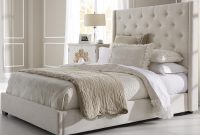 Fabric Headboard Bedroom Sets Ivory Leather Cover Platform With intended for measurements 1602 X 1262