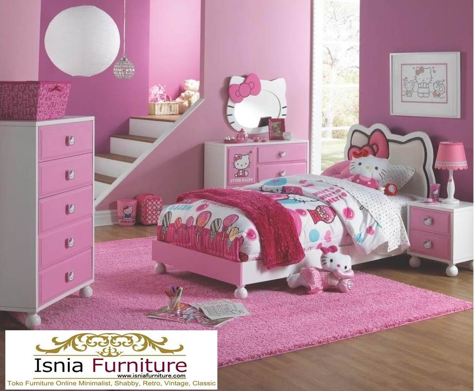 Fabulous Hello Kitty Bedroom Set Hello Kitty 6 Pc Twin Bedroom for measurements 979 X 805