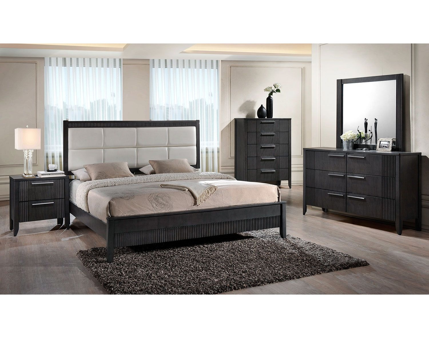 Falcon Grey Collection Leons Not My House Bedroom Sets King inside proportions 1500 X 1185