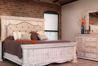 Farmhouse Tufted Bedroom Set Distressed White Tufted Headboard in sizing 1125 X 2001
