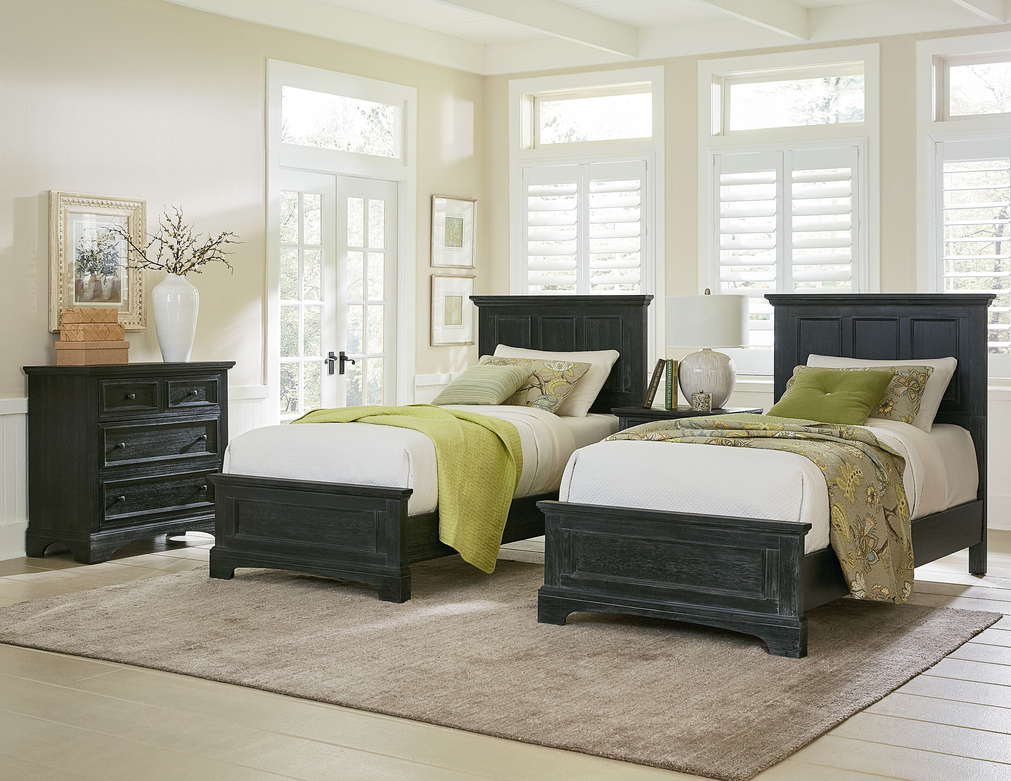 Farmhouse Twin Standard 5 Piece Bedroom Set throughout proportions 3300 X 2550