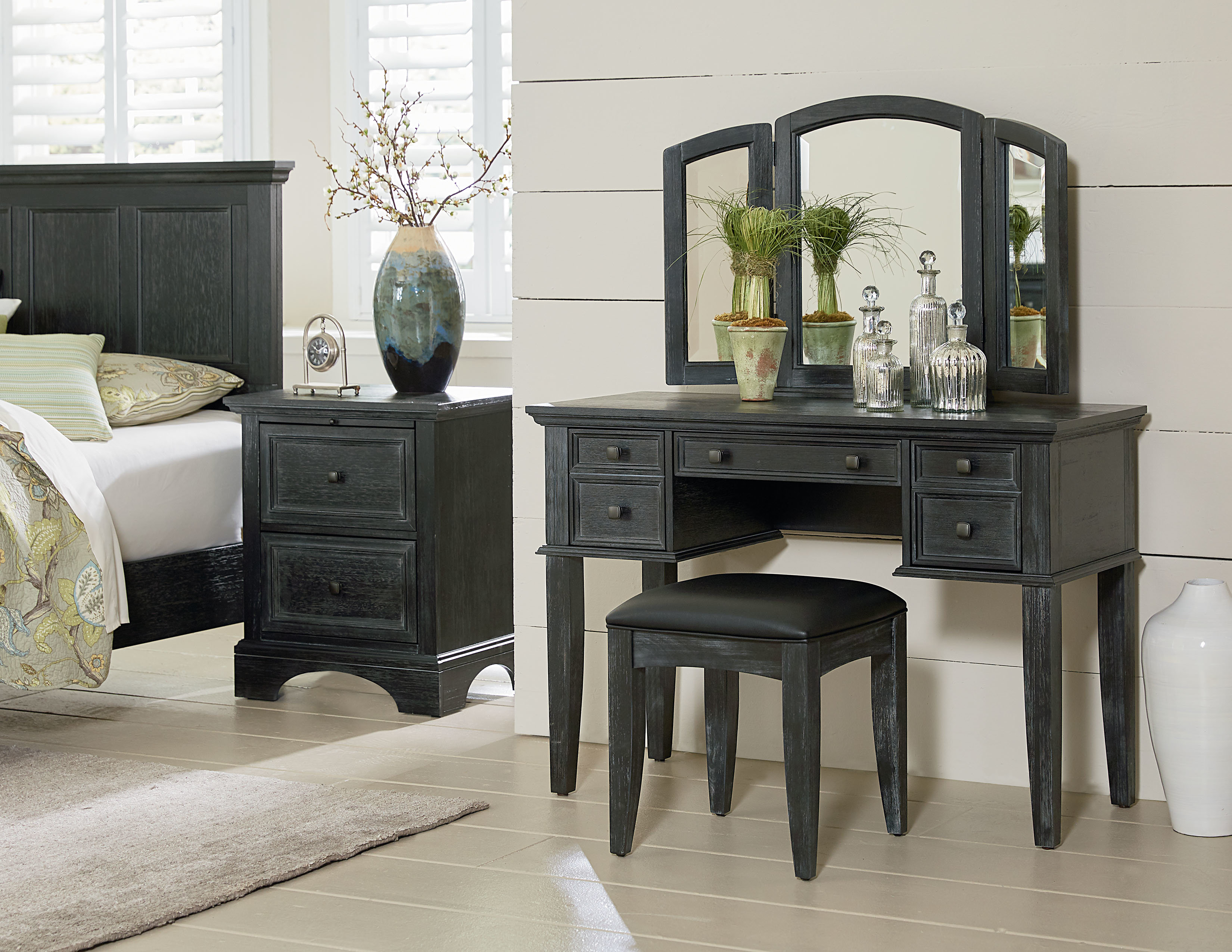 Farmhouse Vanity Set With Mirror pertaining to proportions 3300 X 2551