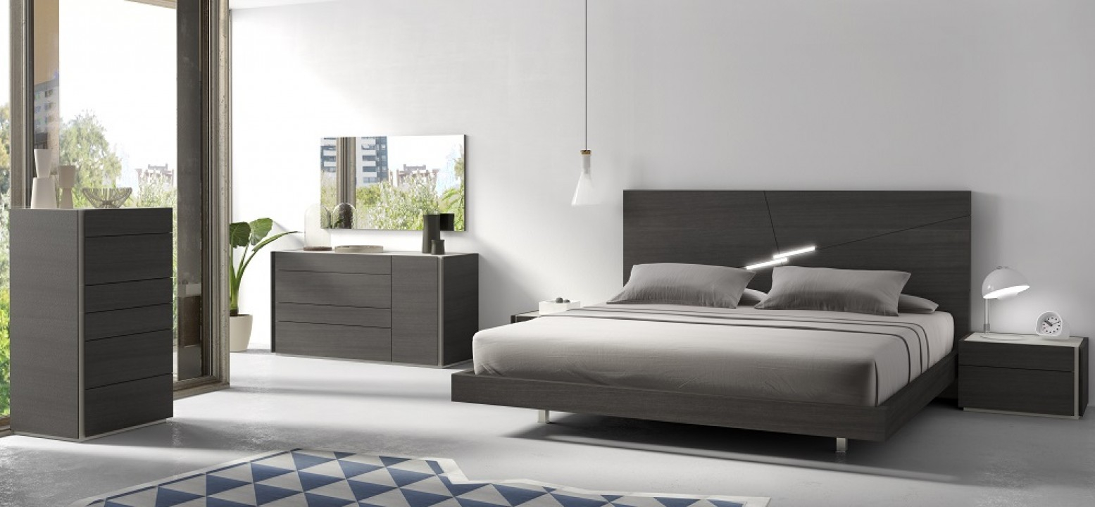 Faro Premium Wood Veneer Platform Bedroom Set pertaining to sizing 1555 X 720
