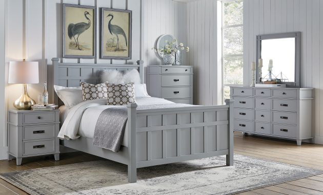 Felicity 4pc Queen Bedroom Set Grey with proportions 5000 X 3318