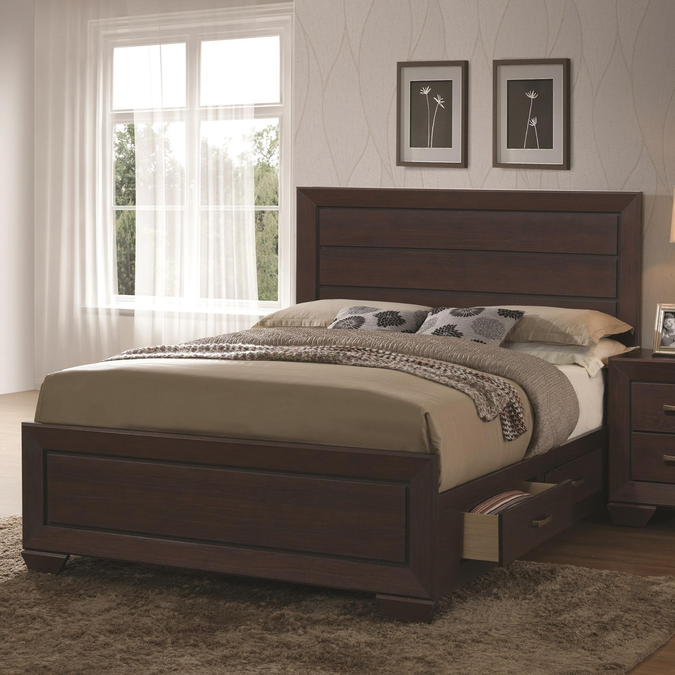 Fenbrook Transitional King Bed With Storage Drawers Coaster intended for size 2313 X 2313