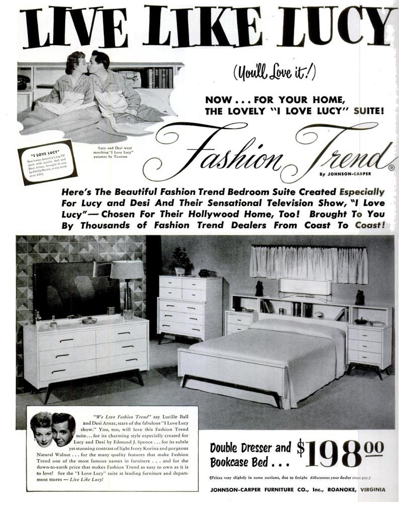 Filei Love Lucy Bedroom Set 1953 Wikimedia Commons with regard to measurements 789 X 1000