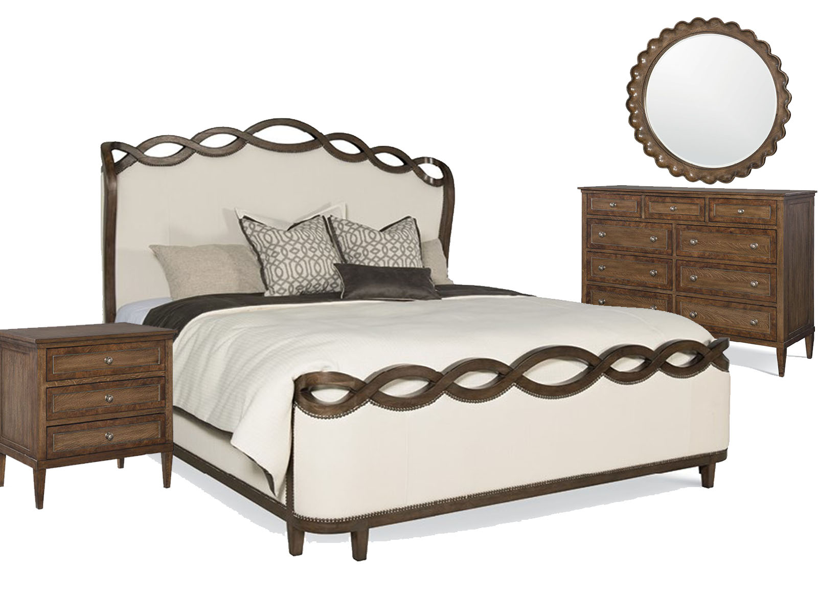 Fine Furniture Veranda 4pc Etheral Panel Bedroom Set In Sepia within size 1600 X 1200