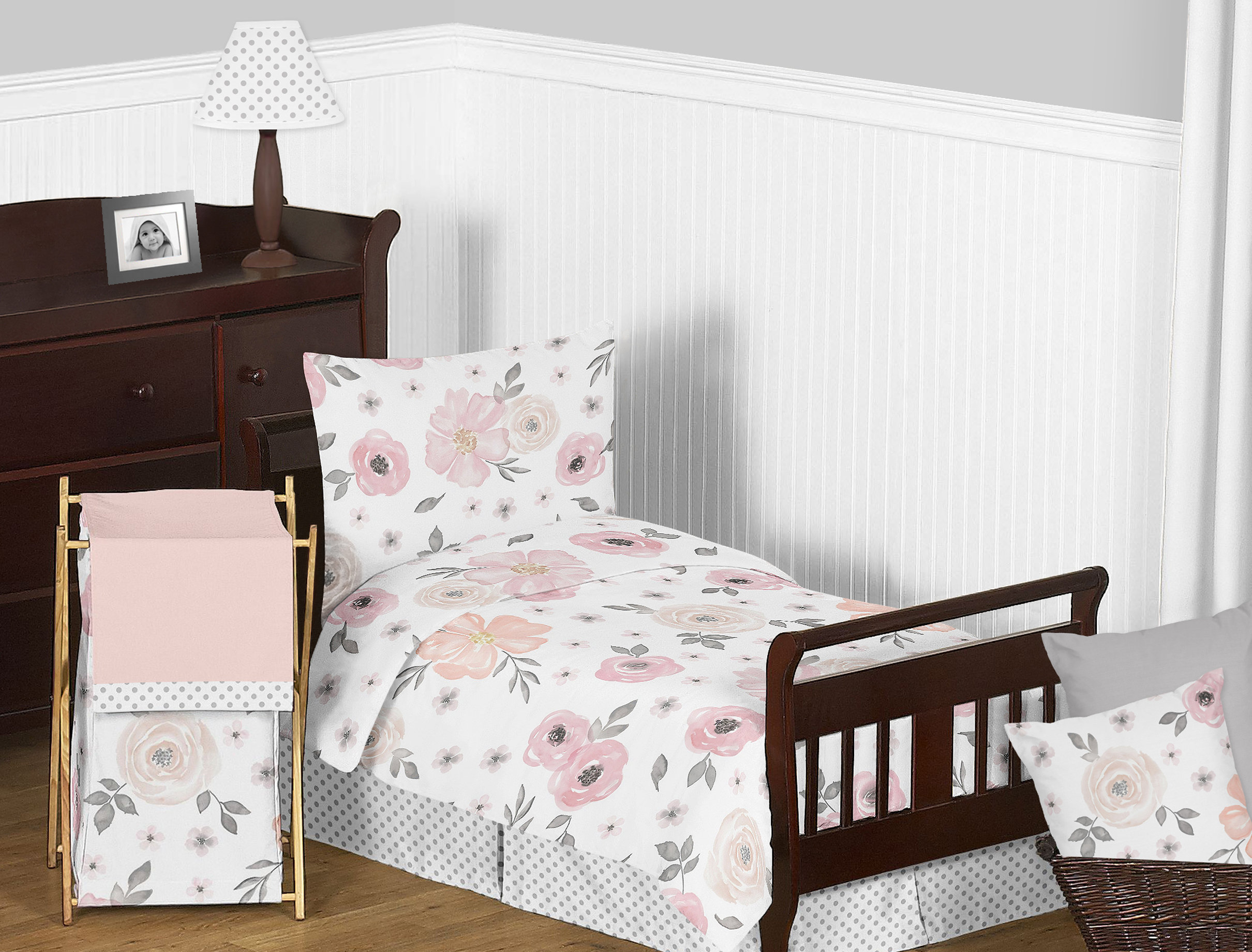 Floral Toddler Bedding Set intended for measurements 2420 X 1840