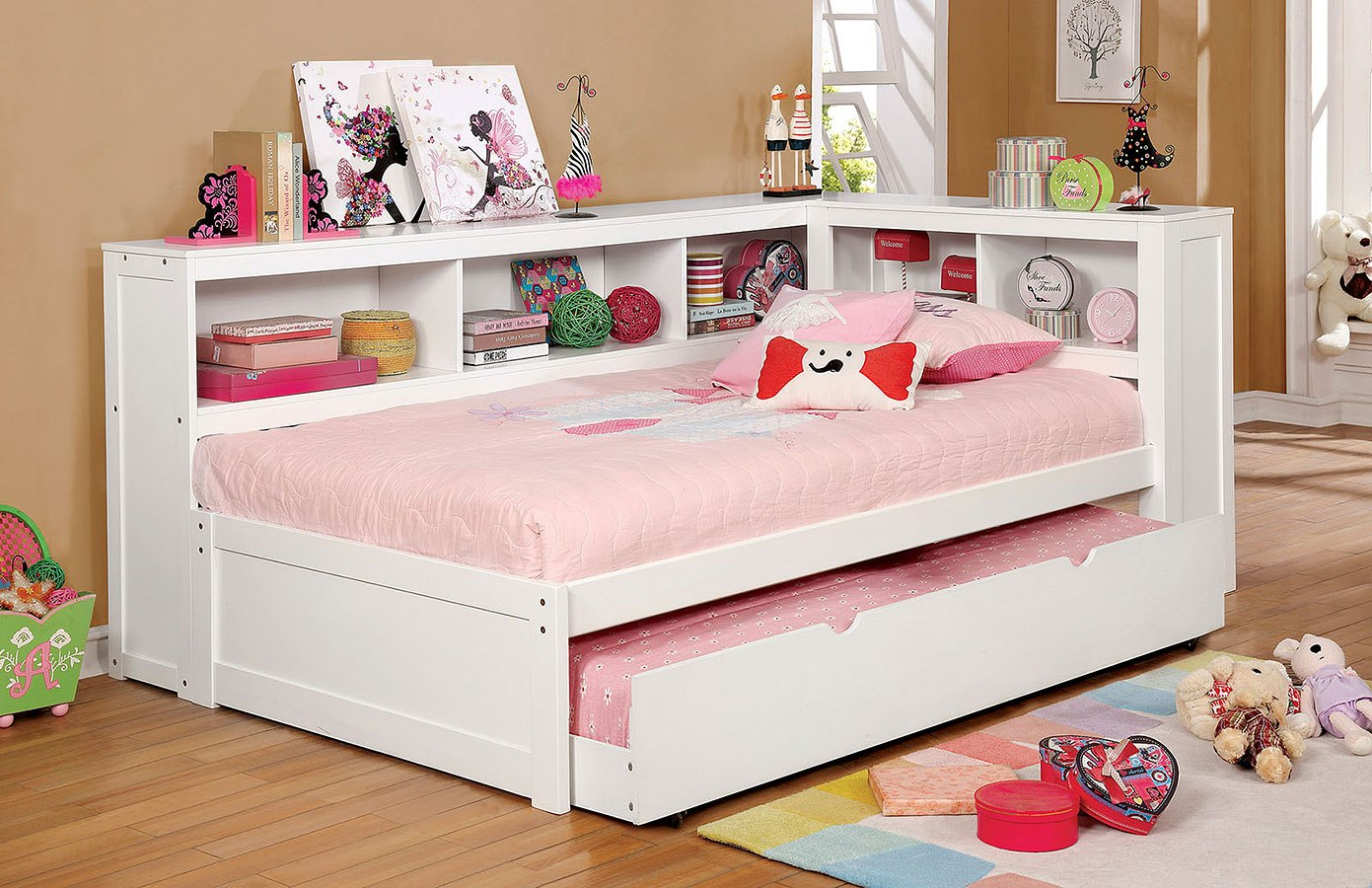 Frankie Daybed Bedroom Set White pertaining to sizing 1391 X 900
