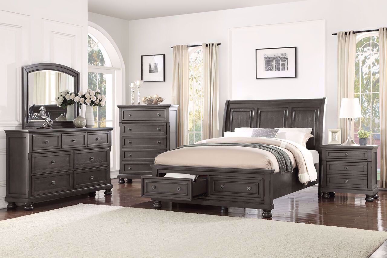 Franklin Grey Bedroom Set throughout proportions 1280 X 855