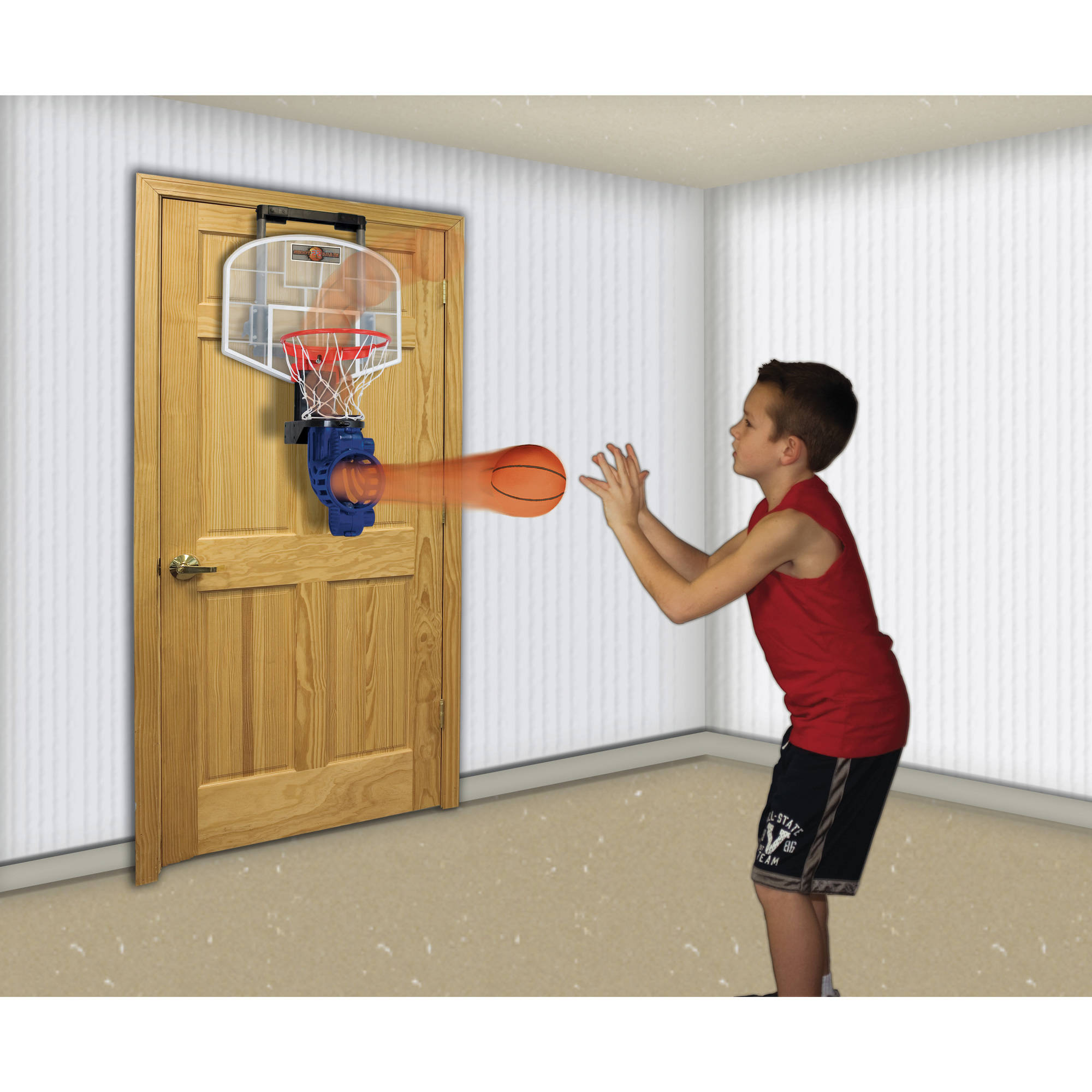 Franklin Sports Shoot Again Over The Door Mini Basketball Hoop With Rebounder And Automatic Ball Return in proportions 2000 X 2000