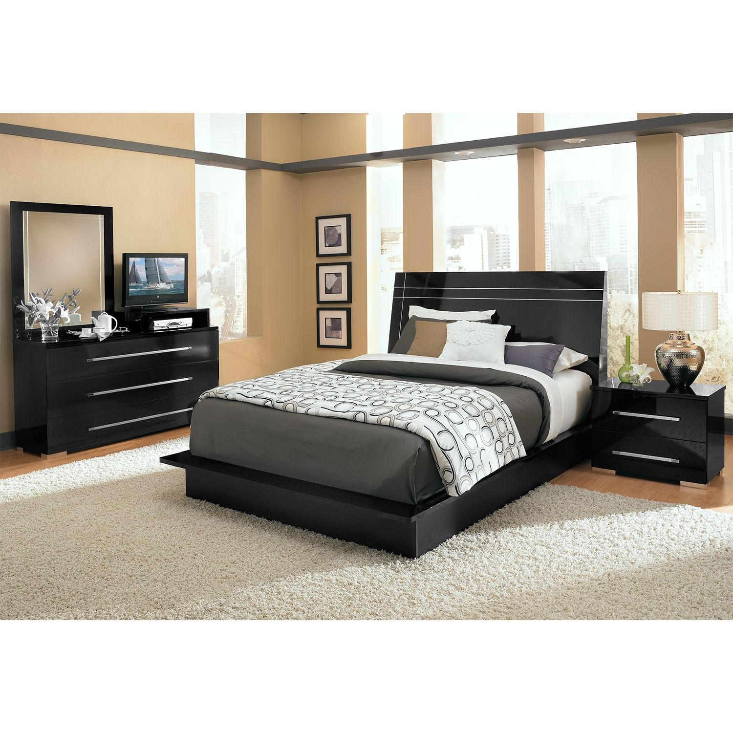 From Rome With Love The Dimora Black Bedroom Set Brings All The with measurements 1500 X 1500