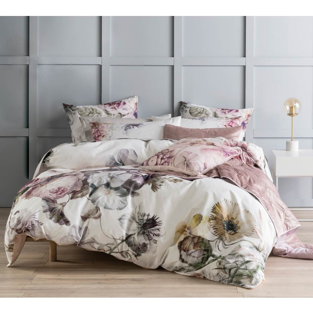 Full Floral Bed Linen Botanical Print Bedding Set with regard to proportions 1000 X 1000