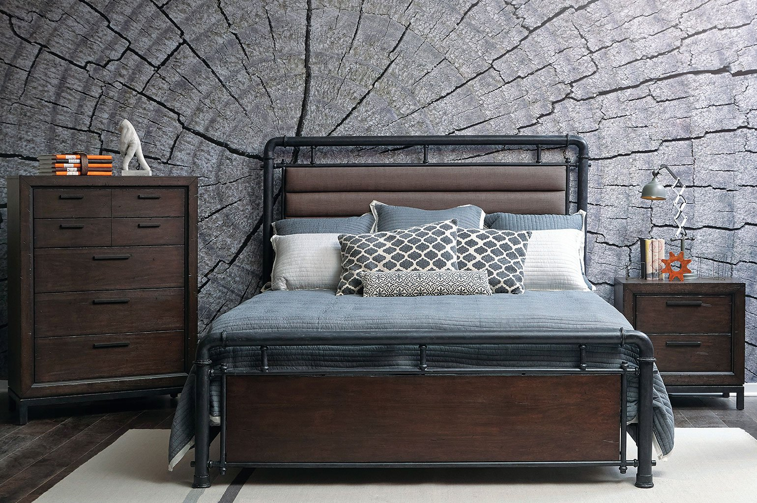 Fulton Street Steam Pipe Bedroom Set Samuel Lawrence Furniture throughout dimensions 1540 X 1024