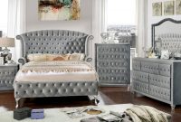 Furniture Of America Alzir Upholstered Bedroom Set In Gray regarding measurements 1200 X 702