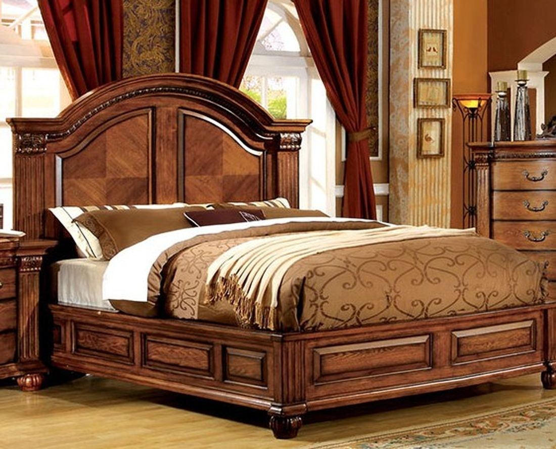 Furniture Of America Bellagrand Bedroom Set In Antique Tobacco with regard to sizing 1100 X 888