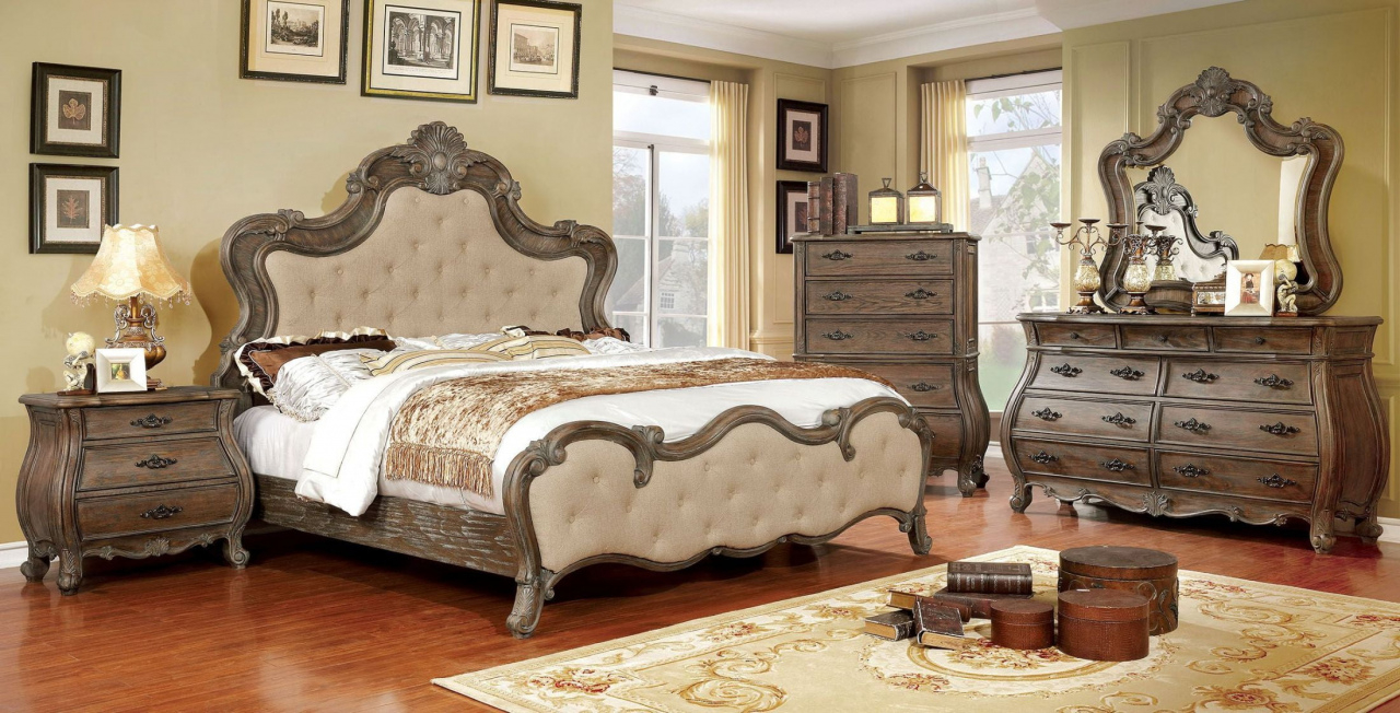 Gallery Furniture King Bedroom Sets Cheapest Cursa Rustic Natural with size 1280 X 652