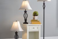 Gambier 3 Piece Table And Floor Lamp Set for sizing 3729 X 3729