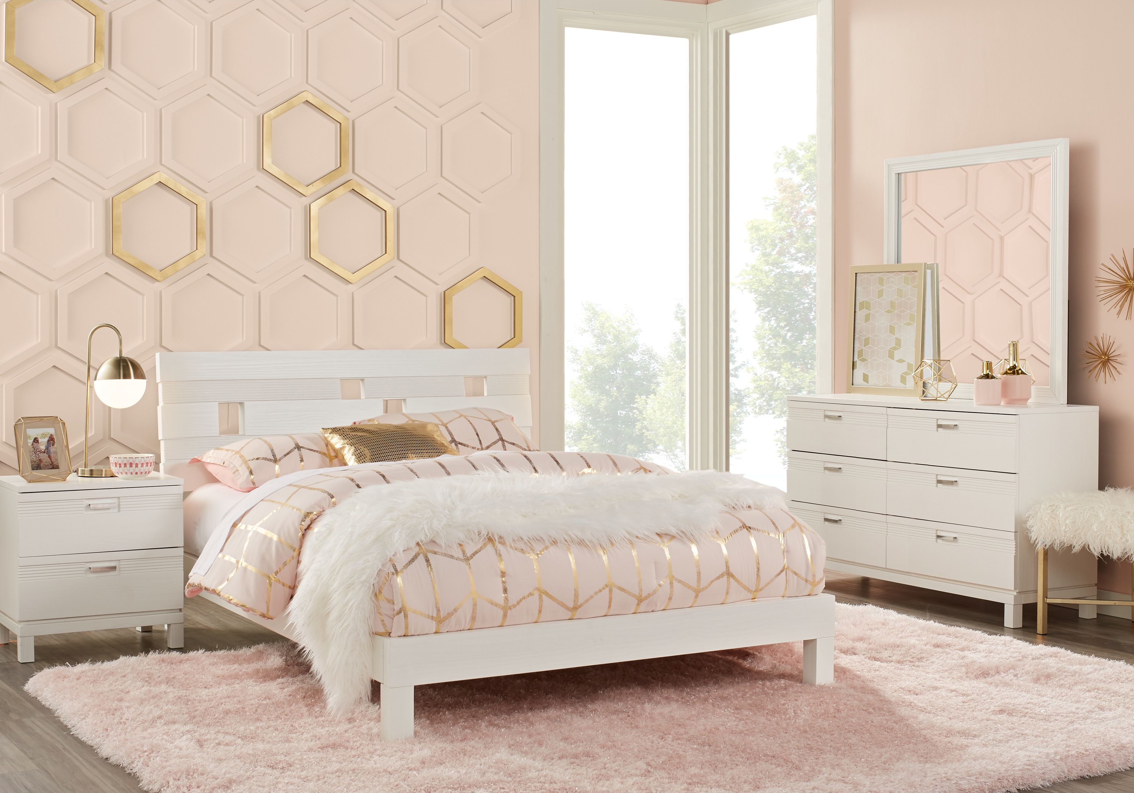 Gardenia Kids White 5 Pc Full Platform Bedroom In 2019 Bedroom intended for size 3720 X 2600
